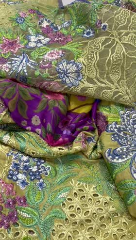 Rs 9300 mushq lawn Emb 3 pc Rs 9300 mushq lawn Emb 3 pc